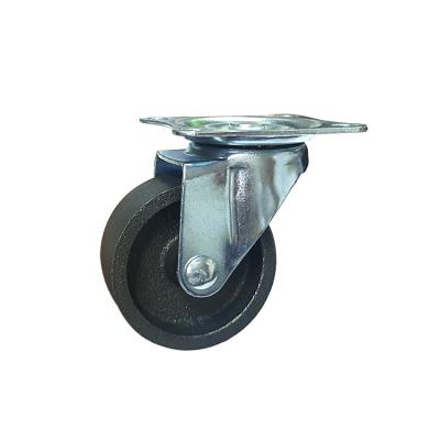 Light duty swivel iron caster wheel