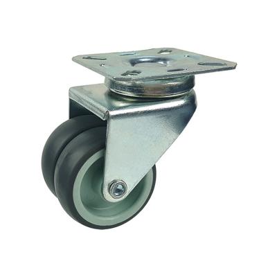 TPR twin-wheel caster