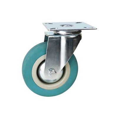 4 inch swivel rubber light duty casters