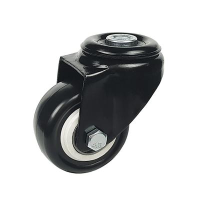 Light duty PVC bolt hole swivel caster wheel