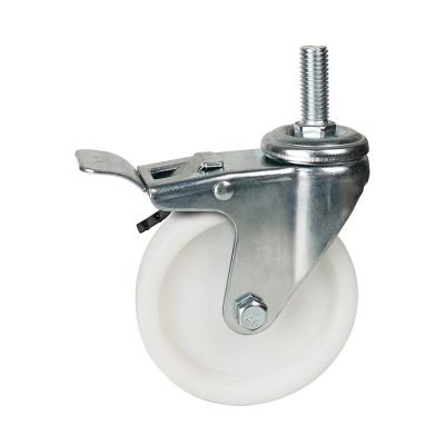 4 inch white wheel pp casters