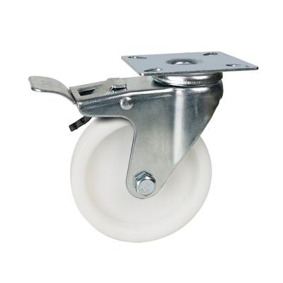 4 zinc plated pp casters