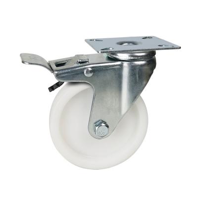 4 zinc plated pp casters