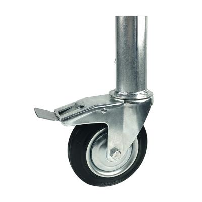 Heavy duty scaffolding casters rubber