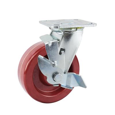 Heat resistant side locking caster wheels