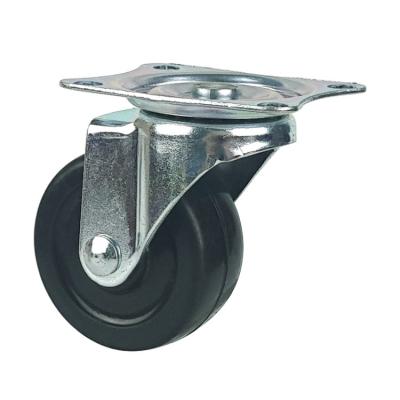 Light duty swivel hard rubber caster wheel