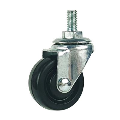 Light duty rubber caster wheel