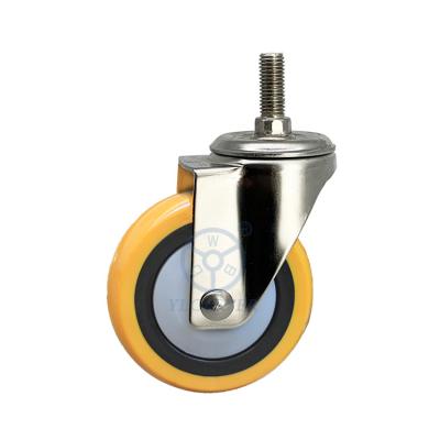 Threaded stem 4 inch stainless steel casters