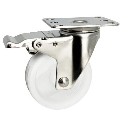 stainless steel nylon casters with lock