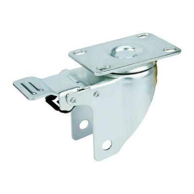 5 Zinc Plated Swivel Lock Caster Frames