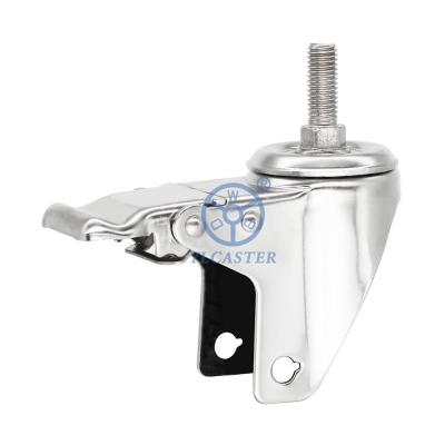 M12x30mm Swivel Stem Locking Caster Brackets