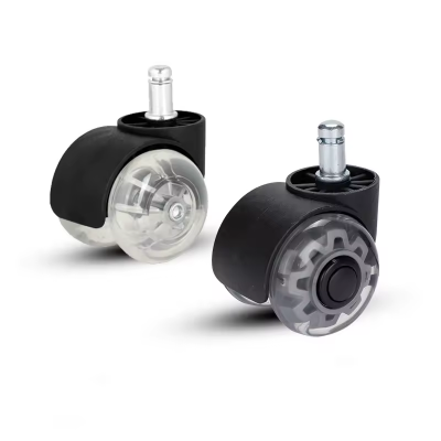 Bolt hole transparent casters