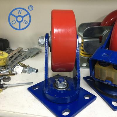Cast iron core polyurethane swivel caster wheel