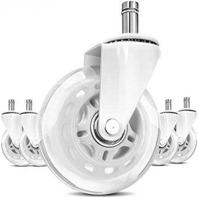 Light duty transparent PU caster wheel