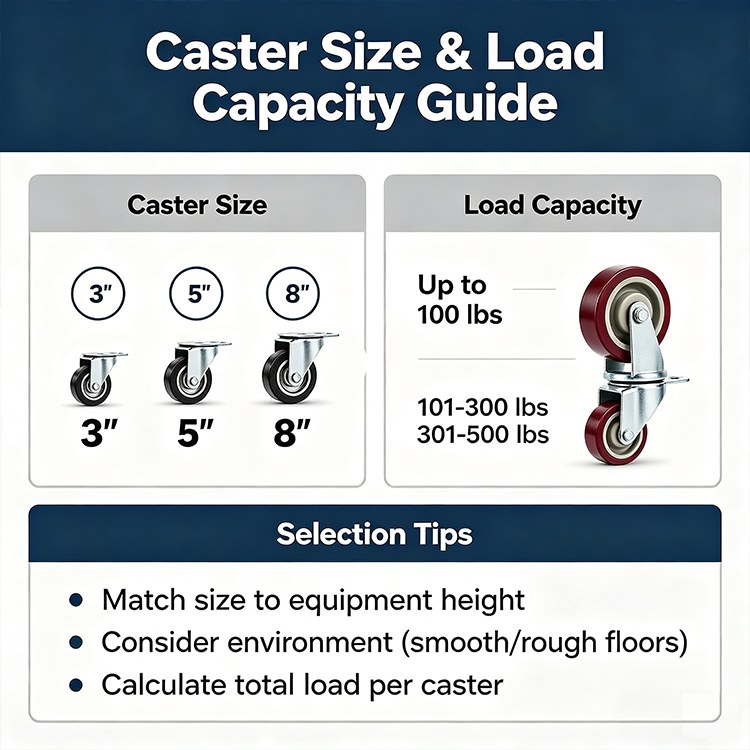 How to Choose the Right Caster Size and Load Capacity for Your Caster