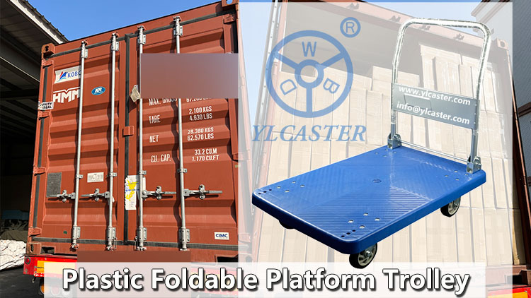 Full container of platform trolleys are shipping to Qatar
