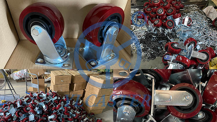 Heavy duty nylon pu caster wheels are going to Spain