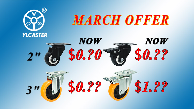 Best price of two kinds of top sale casters only in March